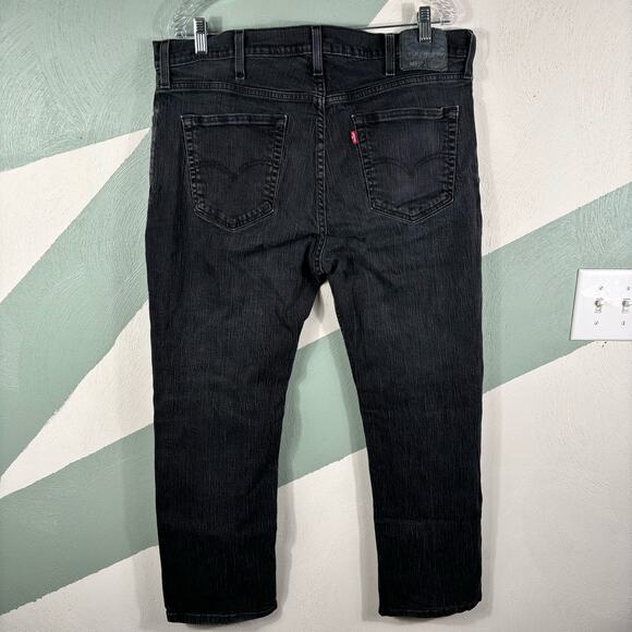 Levi's 559 Denim Jeans Men's Size 40x30 Dark Wash Relaxed Straight Black Casual - Picture 13 of 13